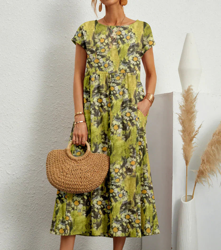 Samantha - Boho Midi Dress