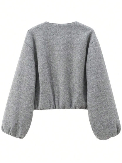 Elena - Casual Velvet Bomber Jacket