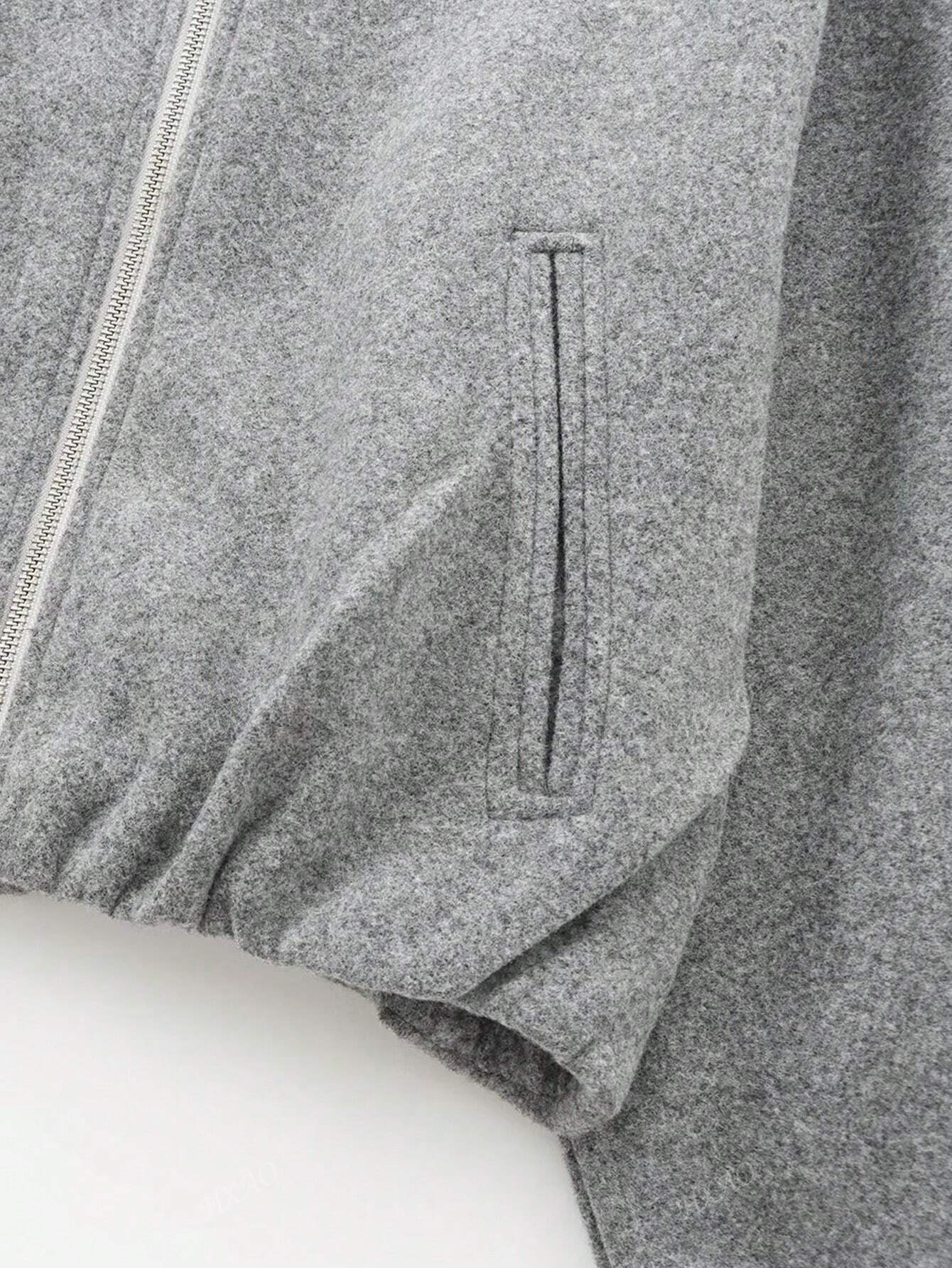 Elena - Casual Velvet Bomber Jacket