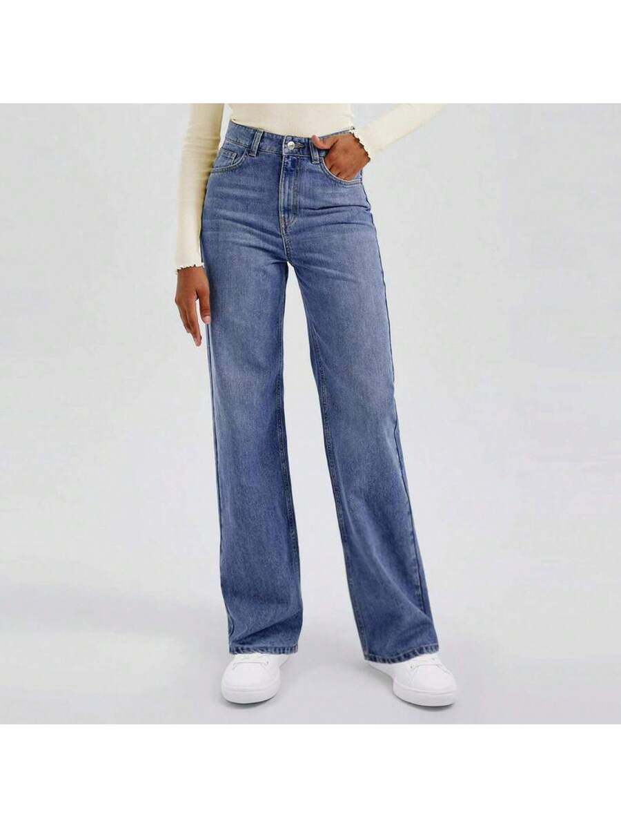 Olivia | High-Waisted Wide Leg Jeans