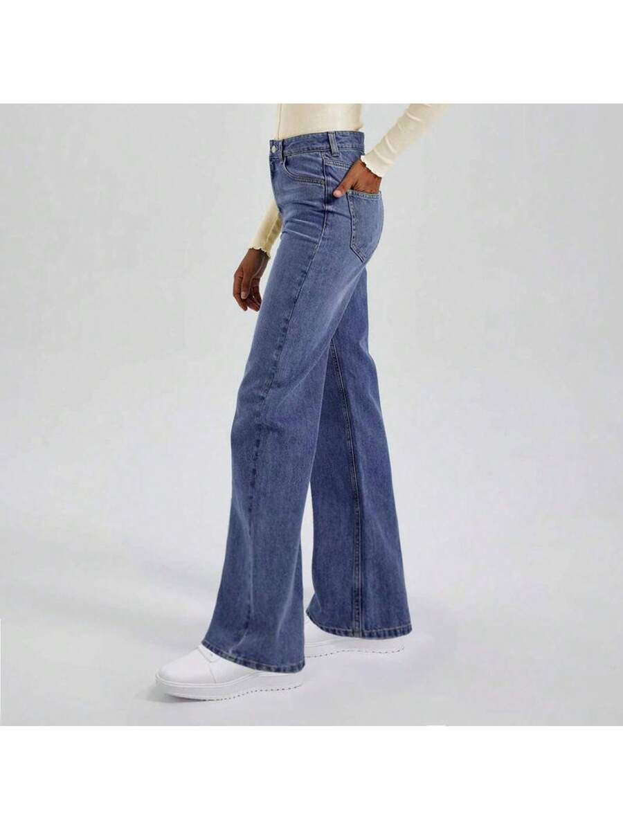 Olivia | High-Waisted Wide Leg Jeans