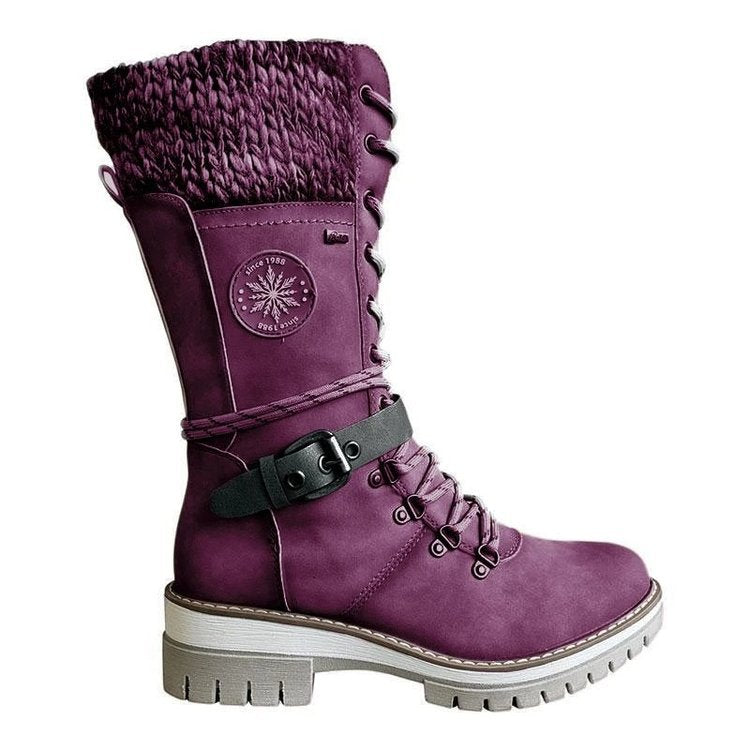 FrostLuxe™ - Premium Waterproof Lace-Up Boots