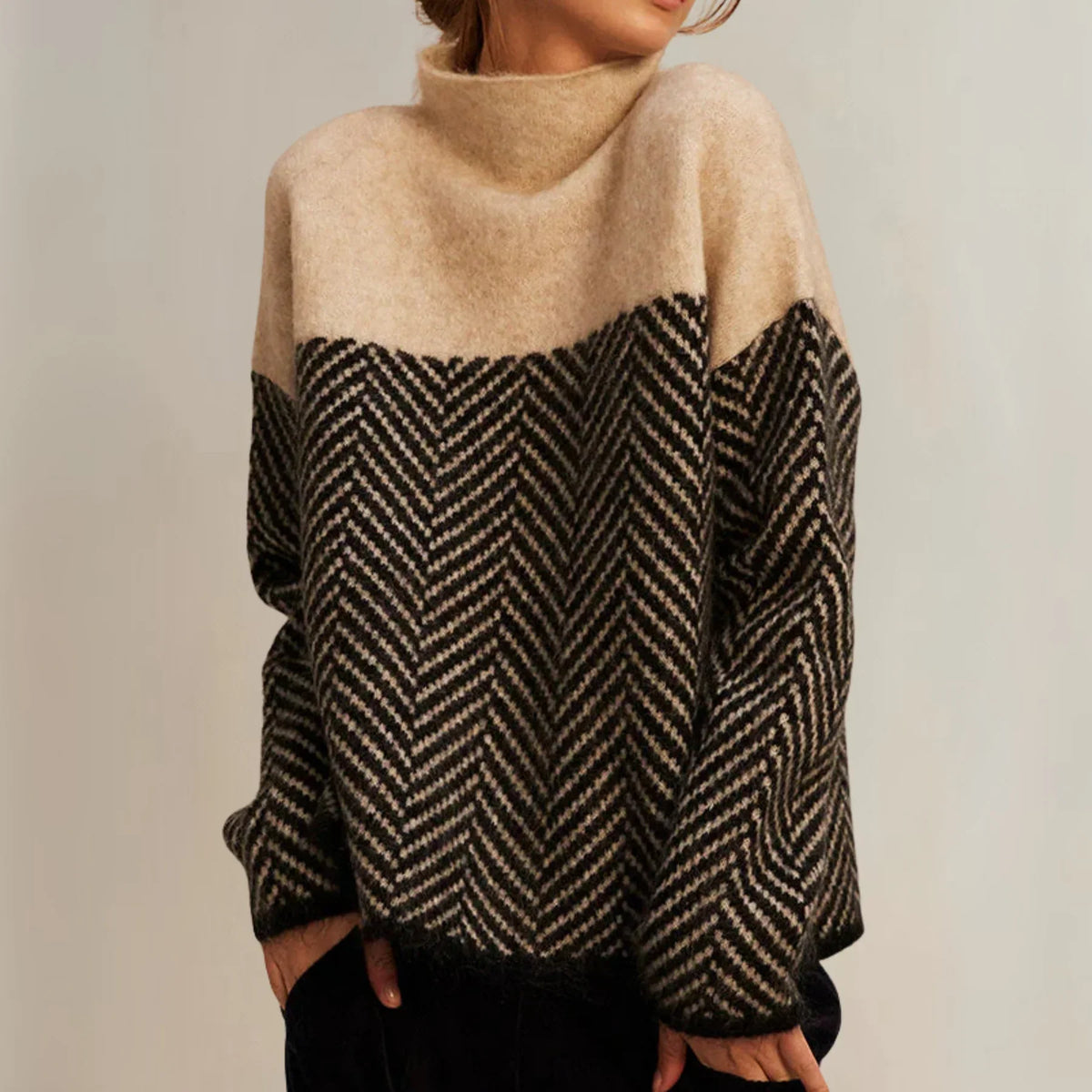 June | Cotton Turtleneck Sweater