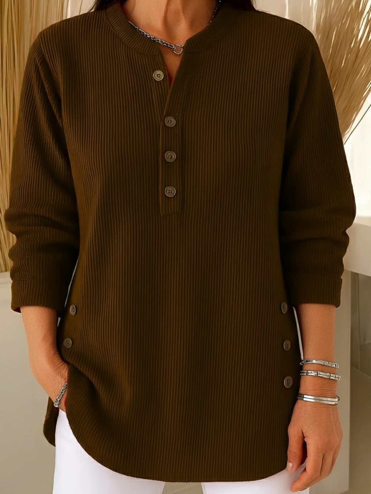 Élise™ – Solid Knit Sweater