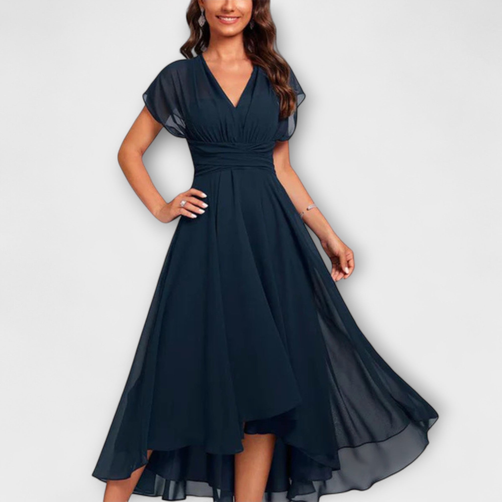Everly - Ruched Midi Dress