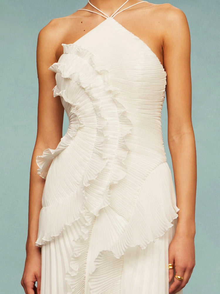 Avery - Asymmetric Pleated Dress