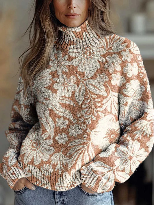 Laryndra - Autumn Glow Turtleneck Sweater