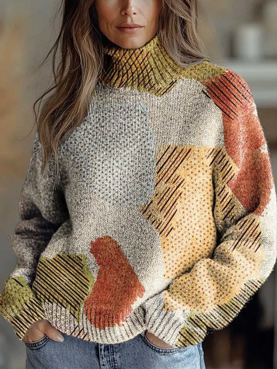 Ceryn - Autumn Glow Turtleneck Sweater