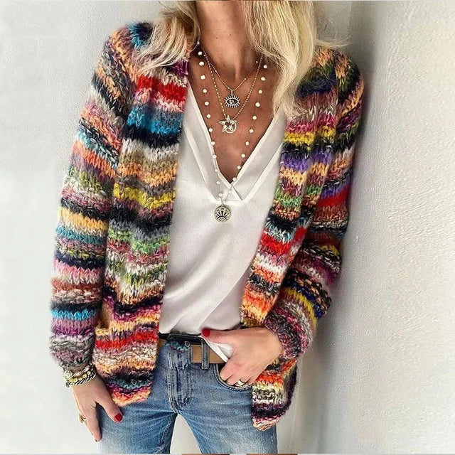 Courtney | Colorful Knitted Cardigan