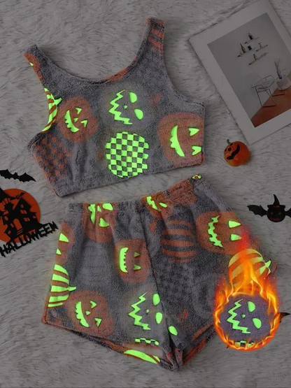 Luna™ | Halloween Flannel Pajama with Reflective Details