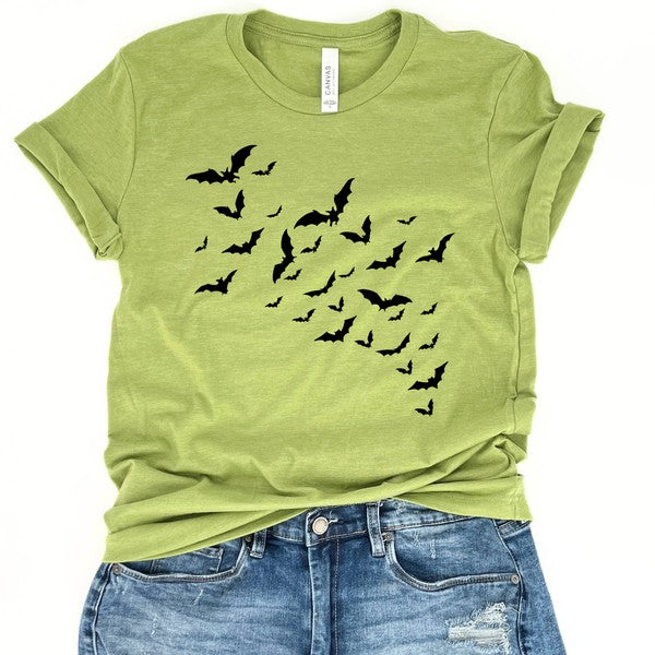 Plus - Halloween t-shirt Flying Bats / Bat Swarm