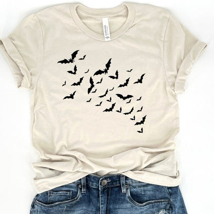 Halloween t-shirt Flying Bats / Bat Swarm