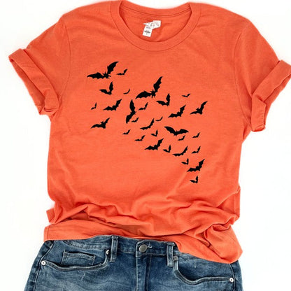 Halloween t-shirt Flying Bats / Bat Swarm