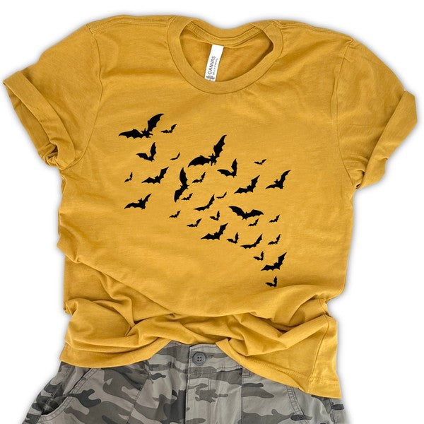 Plus - Halloween t-shirt Flying Bats / Bat Swarm