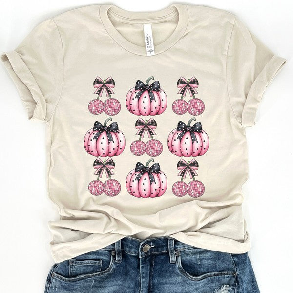 Halloween t-shirt retro pumpkin disco cherry balls