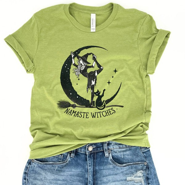 Namaste witches women's Halloween t-shirt