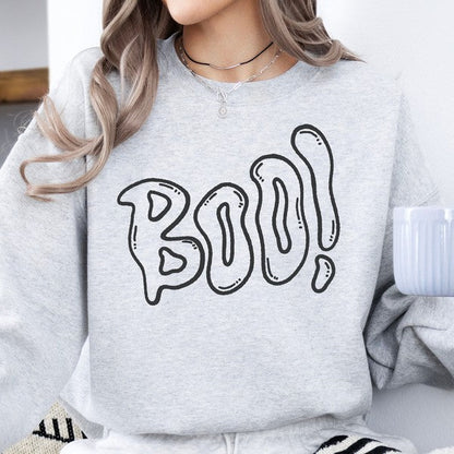 Funny Halloween ghost statement sweatshirt