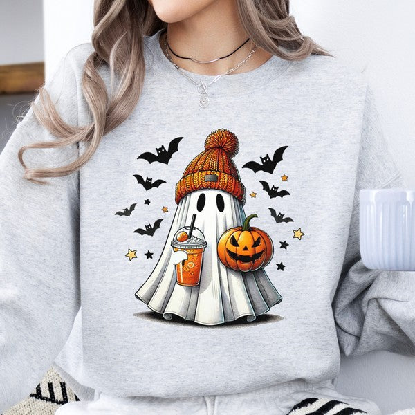 Halloween Pumpkin Spice Ghost graphic sweatshirt