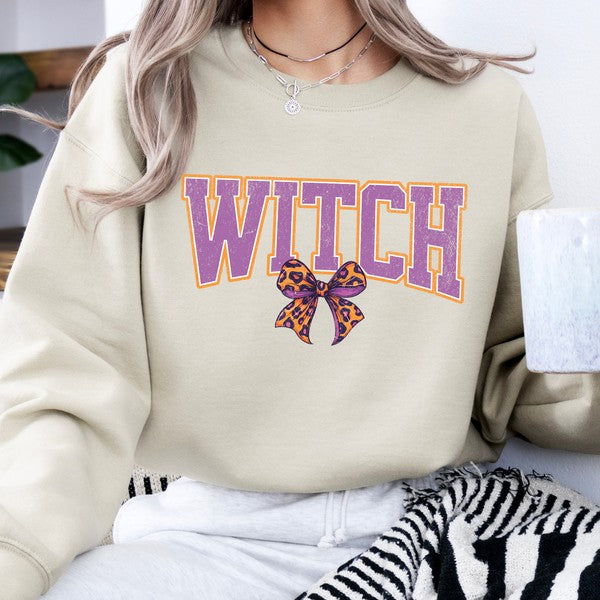 Coquette bow Halloween graphic sweatshirt