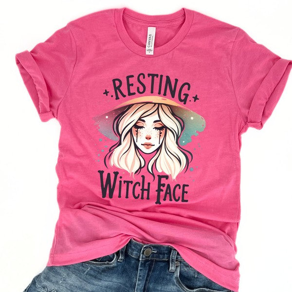 Halloween t-shirt Anime resting witch face