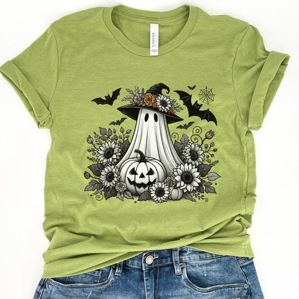 Halloween gardening ghost funny graphic t-shirt