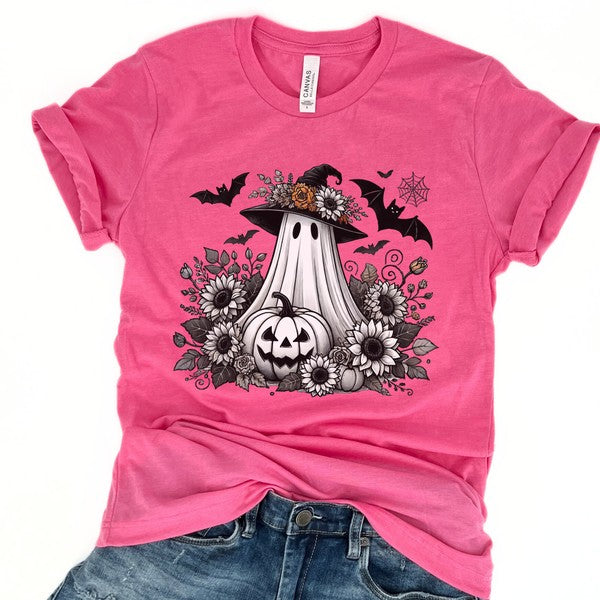 Halloween gardening ghost funny graphic t-shirt