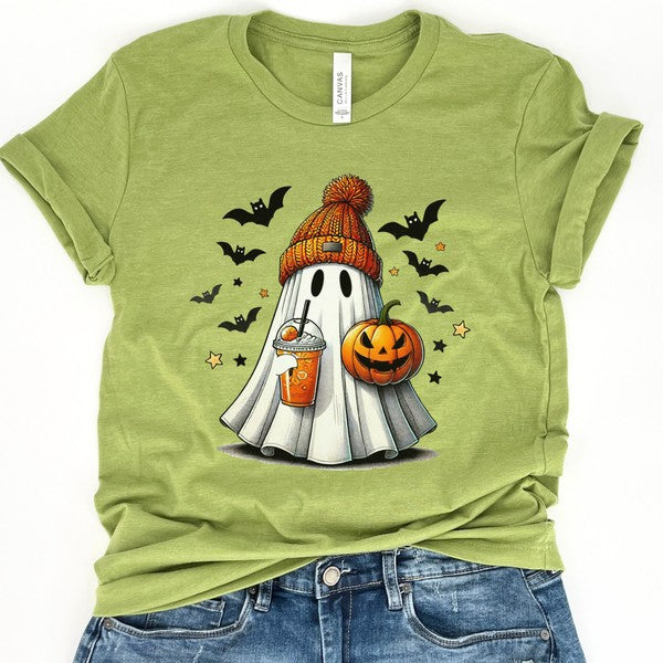 Pumpkin spice funny Halloween ghost t-shirt