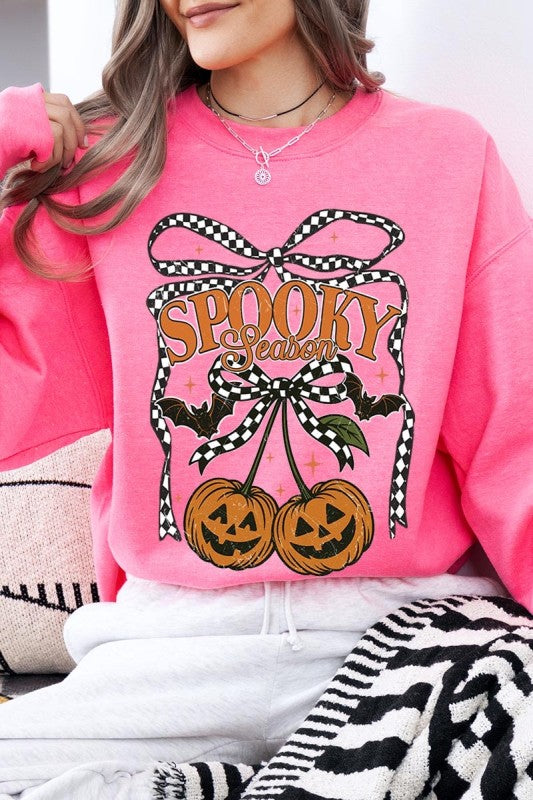 Pumpkin Cherries Graphic Sweatshirt
