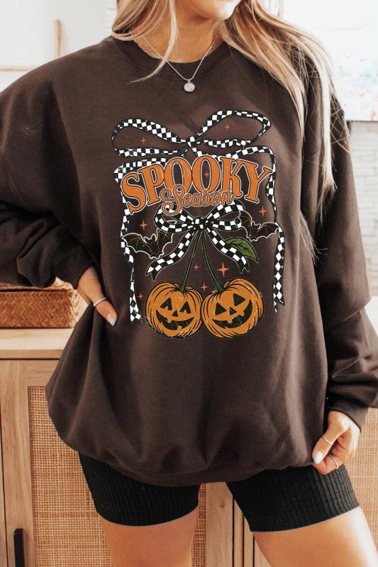 Pumpkin Cherries Graphic Sweatshirt