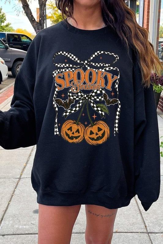 Pumpkin Cherries Graphic Sweatshirt