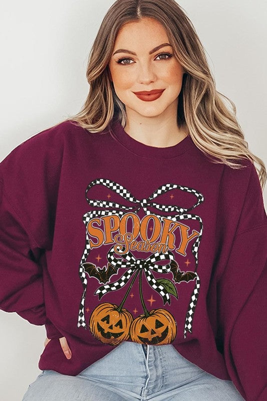 Pumpkin Cherries Graphic Sweatshirt