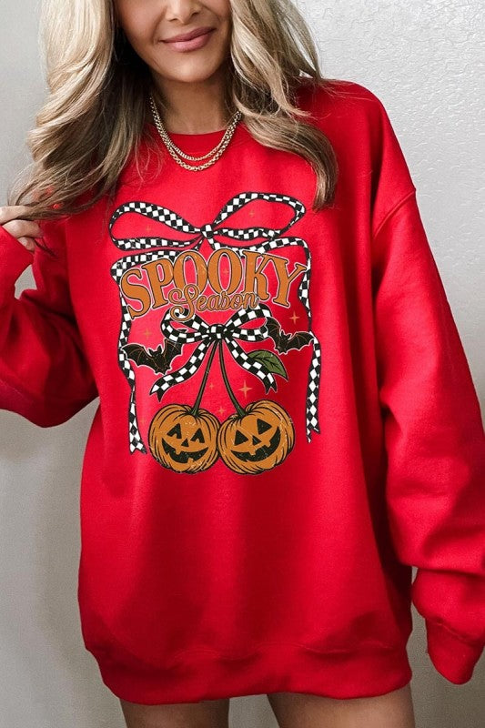 Pumpkin Cherries Graphic Sweatshirt