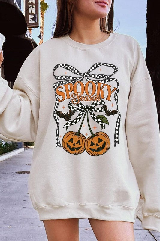 Pumpkin Cherries Graphic Sweatshirt