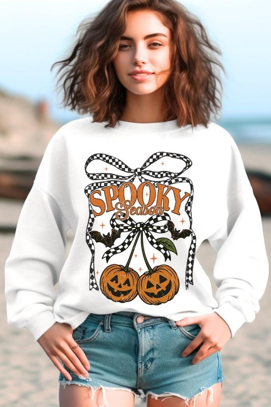 Pumpkin Cherries Graphic Sweatshirt