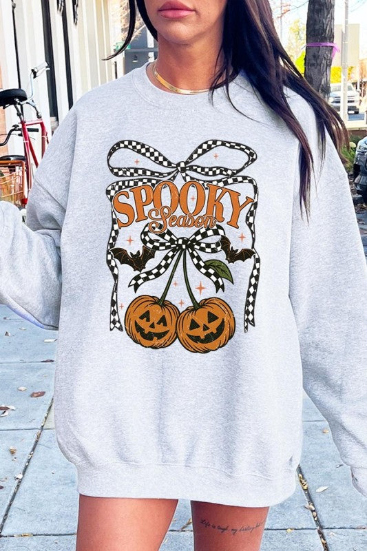 Pumpkin Cherries Graphic Sweatshirt