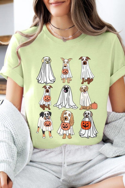 Halloween Ghost Dog Graphic Tee