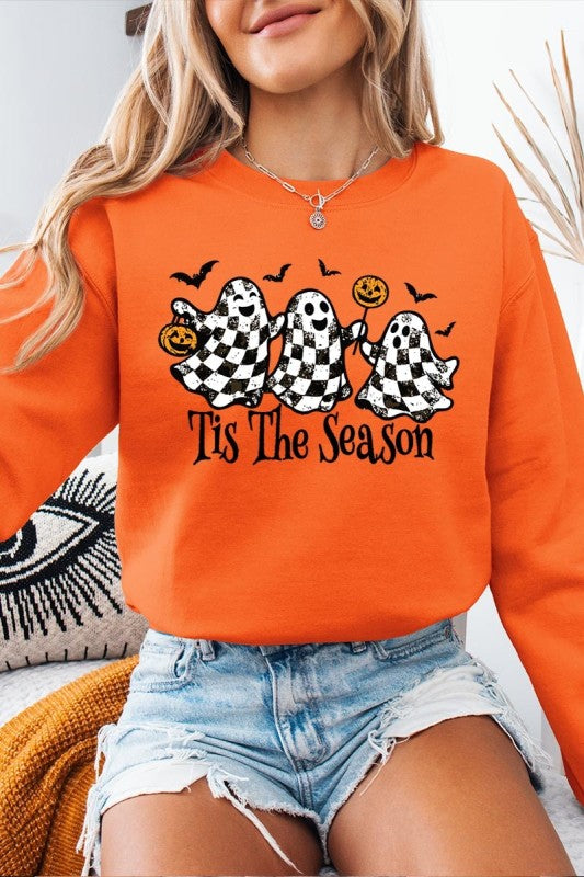 Retro Ghosts Graphic Sweatshirt