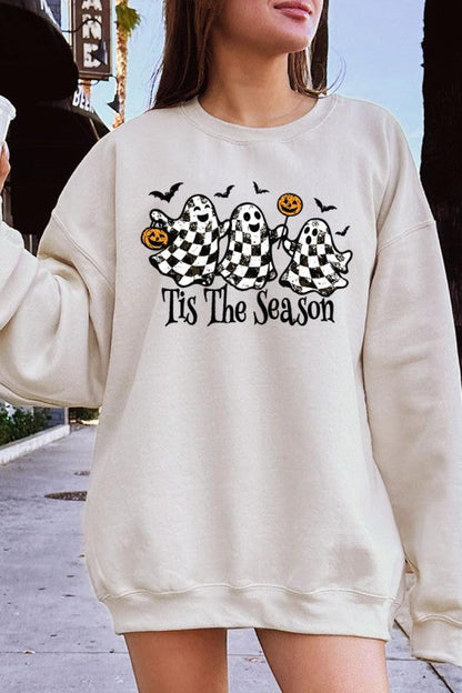 Retro Ghosts Graphic Sweatshirt