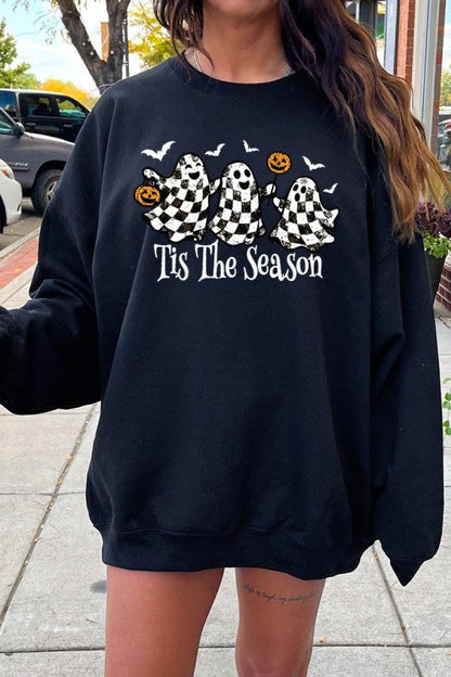 Retro Ghosts Graphic Sweatshirt