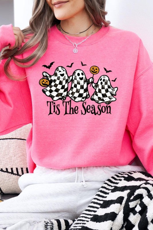 Retro Ghosts Graphic Sweatshirt