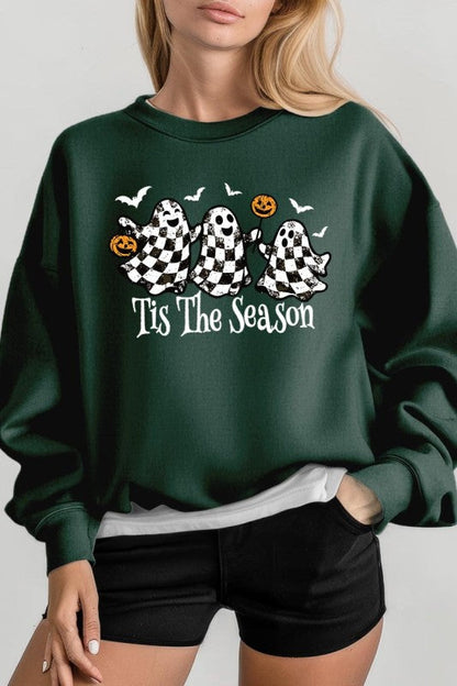 Retro Ghosts Graphic Sweatshirt