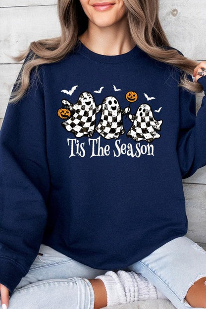Retro Ghosts Graphic Sweatshirt