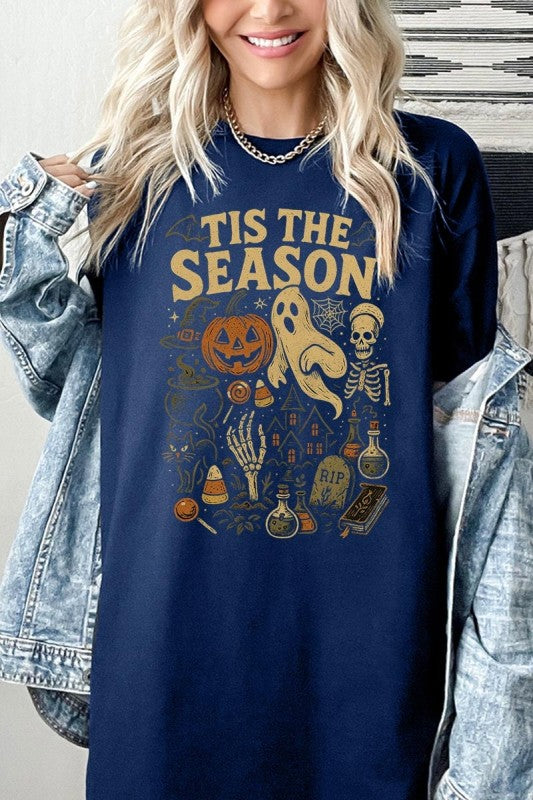 Tis The Season Halloween Graphic Heavy Cotton Tee