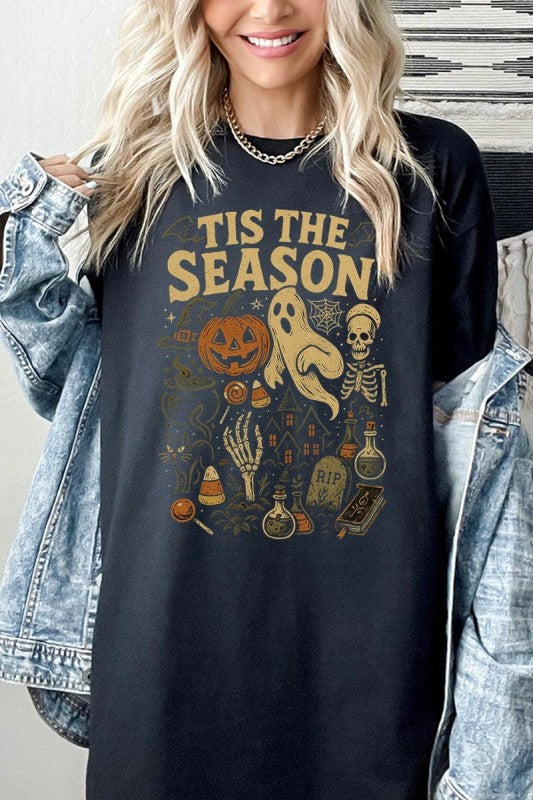 Tis The Season Halloween Graphic Heavy Cotton Tee