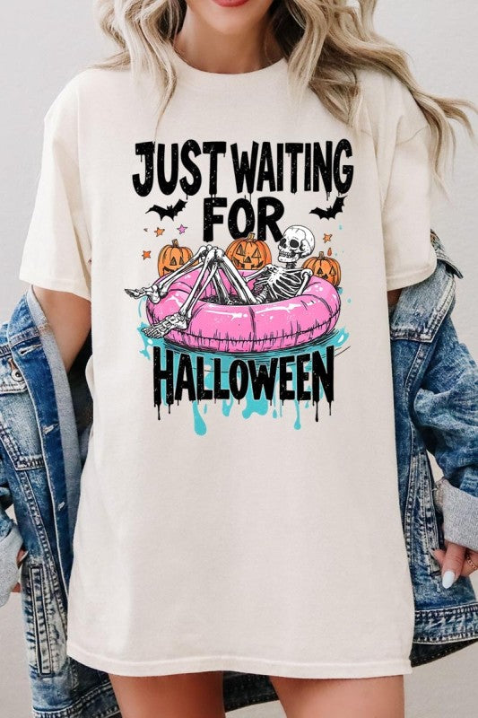 Just Waiting For Halloween Heavy Cotton Tee
