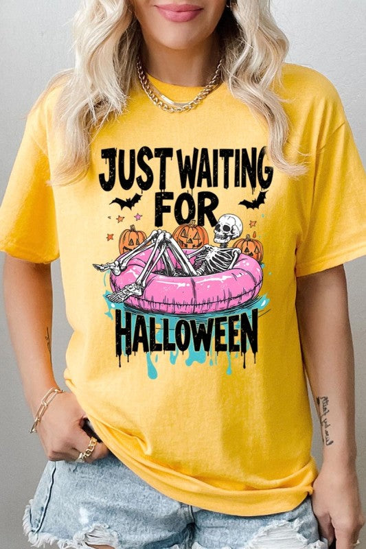Just Waiting For Halloween Heavy Cotton Tee