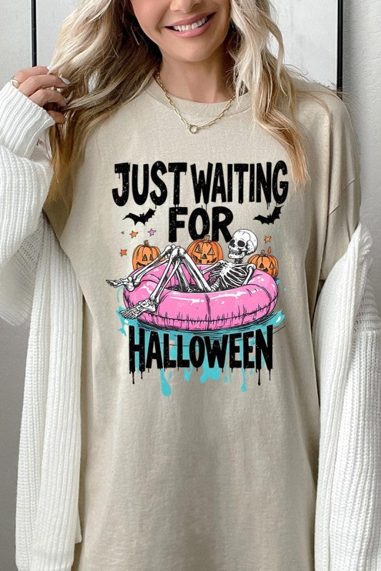 Just Waiting For Halloween Heavy Cotton Tee