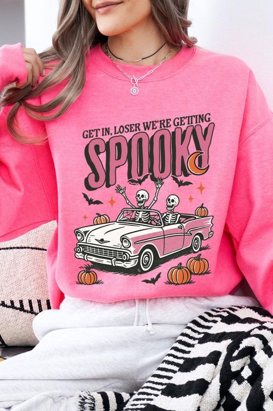 Spooky Skeleton Graphic Sweatshirt