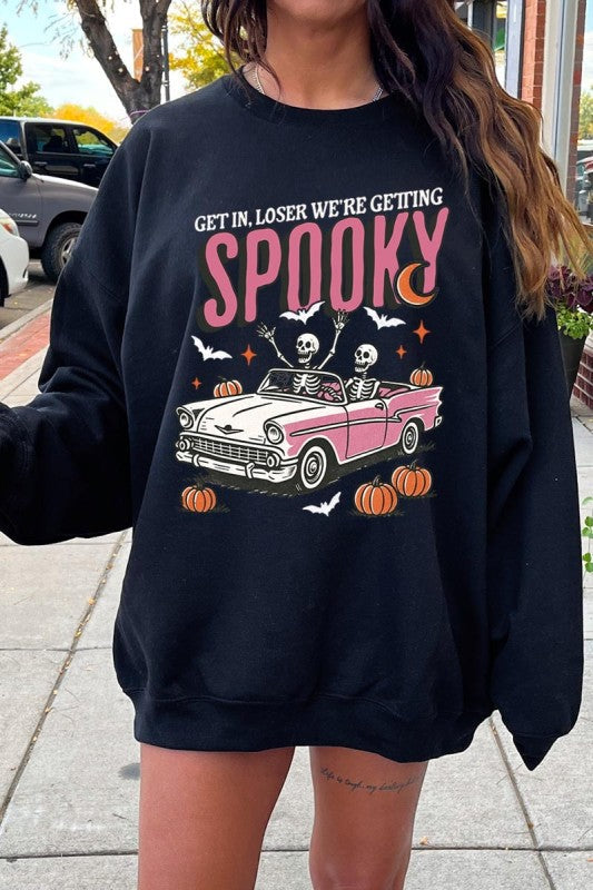 Spooky Skeleton Graphic Sweatshirt