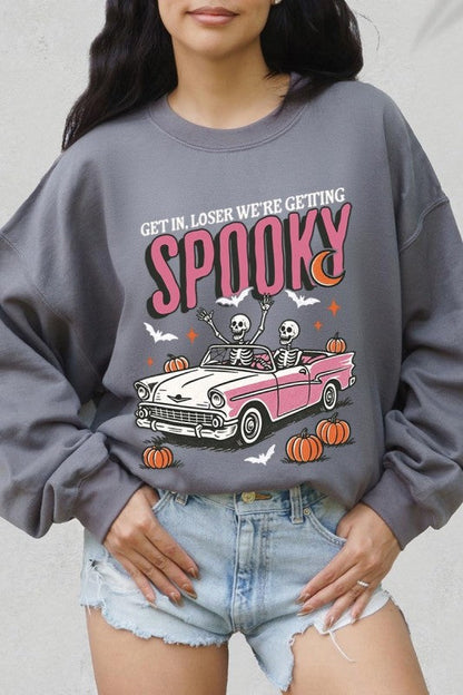 Spooky Skeleton Graphic Sweatshirt